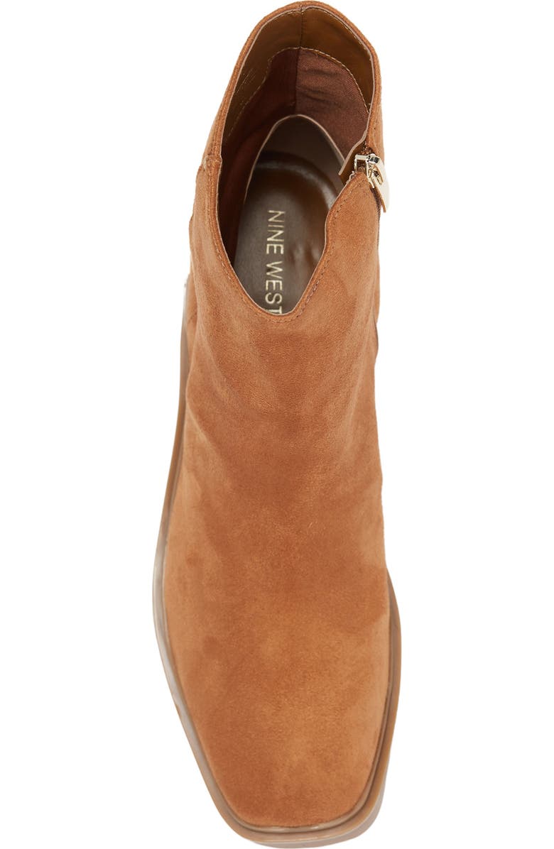 Nine West Lug Sole Block Heel Bootie, Alternate, color,