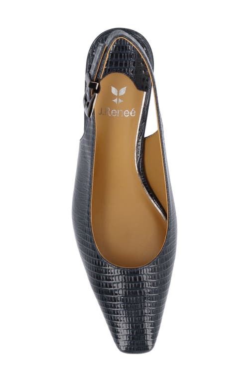 J. RENEÉ J. RENEÉ HADYN LIZARD EMBOSSED SLINGBACK PUMP 