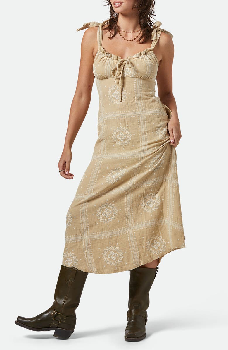 Brixton Wandering Patchwork Print Cotton Double Cloth Sundress, Main, color, 