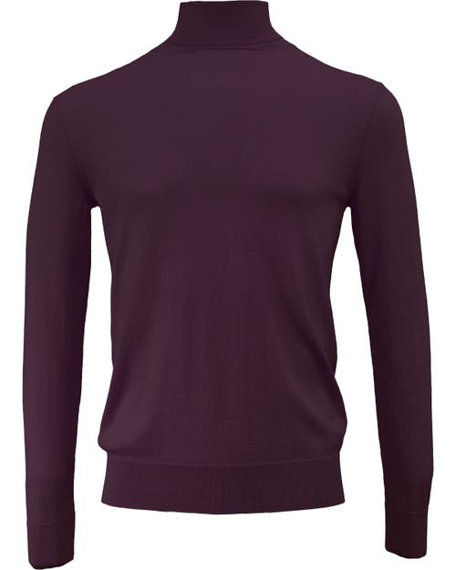 Lords Of Harlech Ronan Merino Wool Turtleneck Sweater In Pink