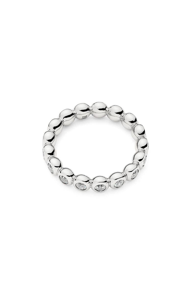 Missoma Tennis Stacking Ring, Alternate, color, Silver