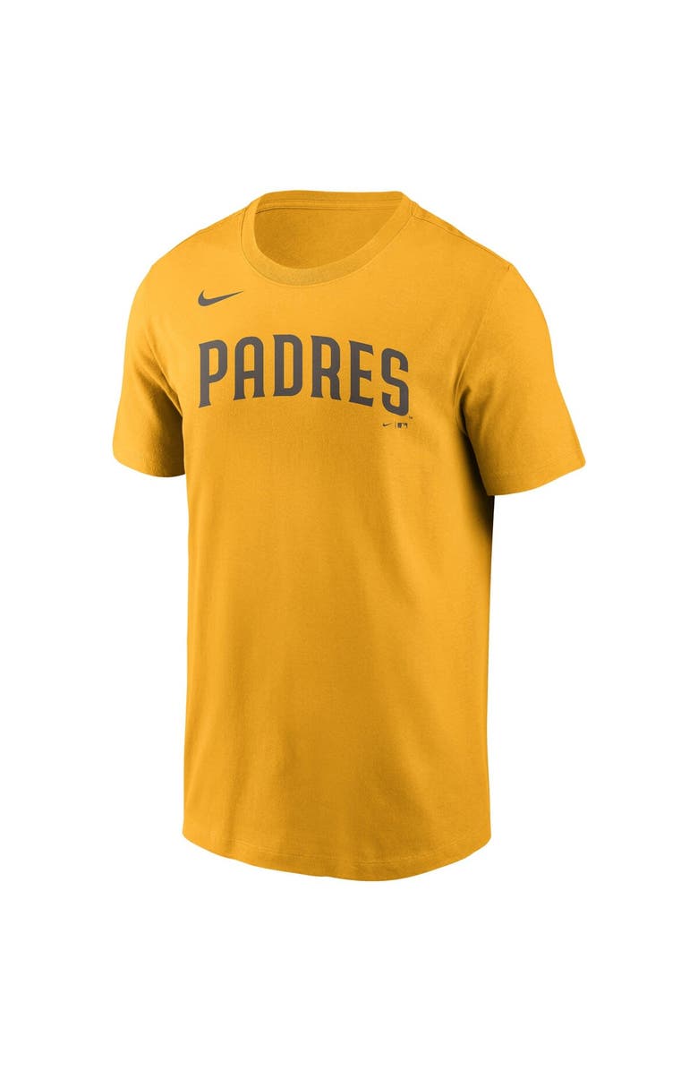 Nike Men's Nike Manny Machado Gold San Diego Padres Name & Number T-Shirt, Alternate, color, Gold