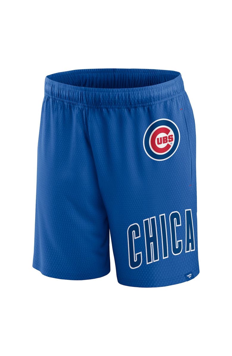 FANATICS Men's Fanatics Branded Royal Chicago Cubs Clincher Mesh Shorts, Alternate, color, Royal