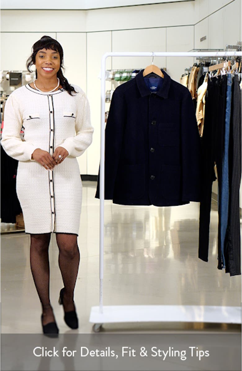 Sonoma Textured Wool Blend Button-Up Jacket, sales video thumbnail