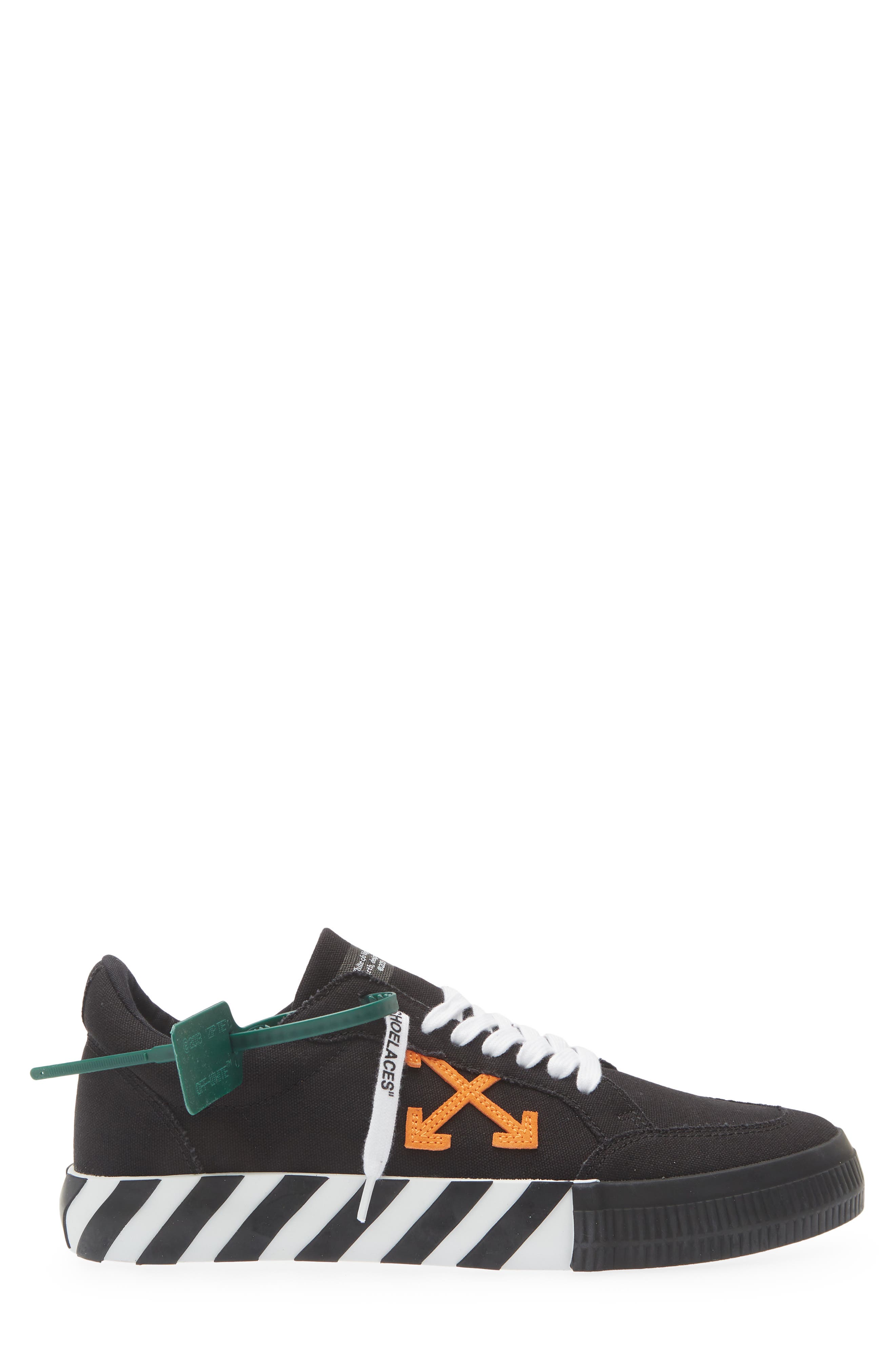 Off-White <p>Low Vulcanized Canvas Sneaker (Men)</p>, Alternate, color, Black Orange