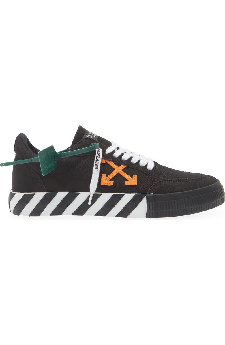 Off-White <p>Low Vulcanized Canvas Sneaker (Men)</p>, Alternate, color, Black Orange