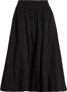 Wit & Wisdom Smocked Waist Bubble Hem Midi Skirt