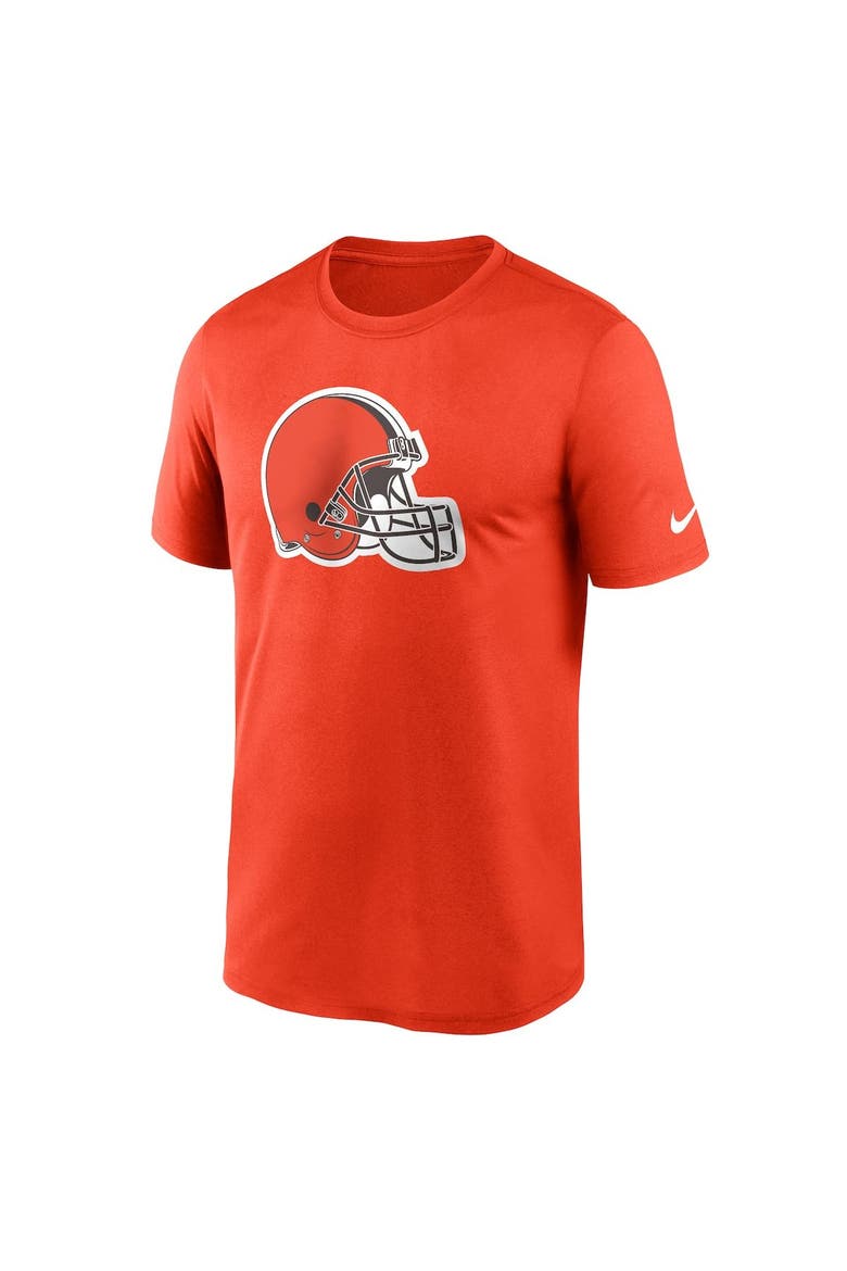 Men's Nike  Orange Cleveland Browns Legend Logo Performance T-Shirt, Alternate, color, Orange