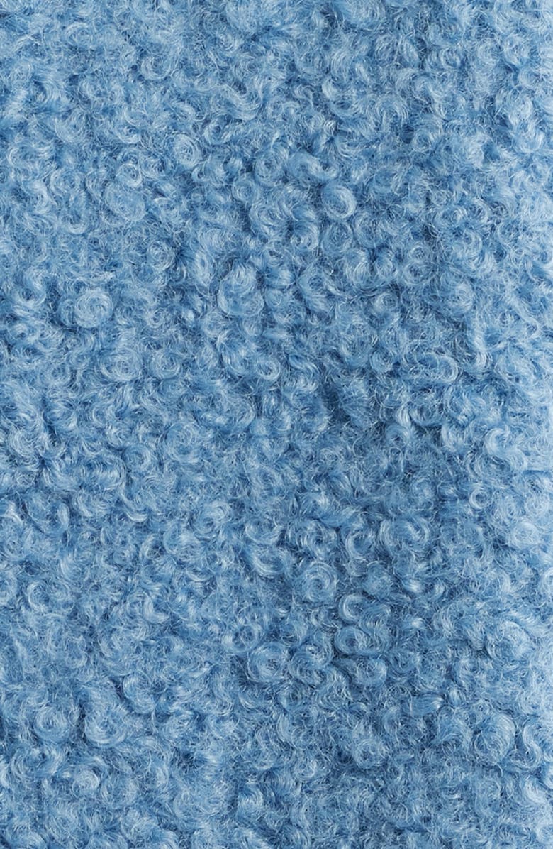 BCBGMAXAZRIA Double Breasted Bouclé Coat, Alternate, color, Misty