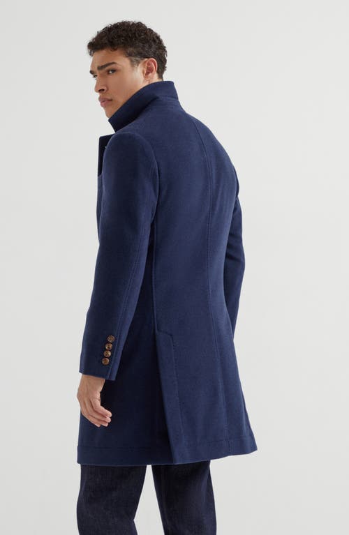 Brunello Cucinelli Water-resistant Coat In Blue