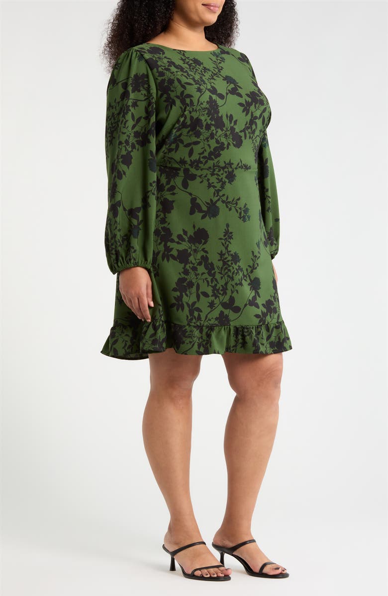 SUGARLIPS Tindrie Long Sleeve Dress, Alternate, color, Olive-Black