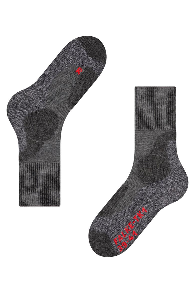 TK1 Adventure Hiking Socks, Alternate, color, Asphalt Melange