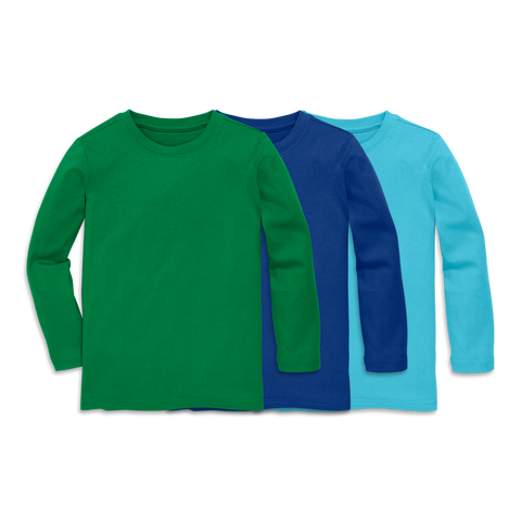 Kids Long Sleeve Classic Tee 3 Pack