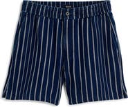 Madewell Indigo Stripe Everywear Shorts
