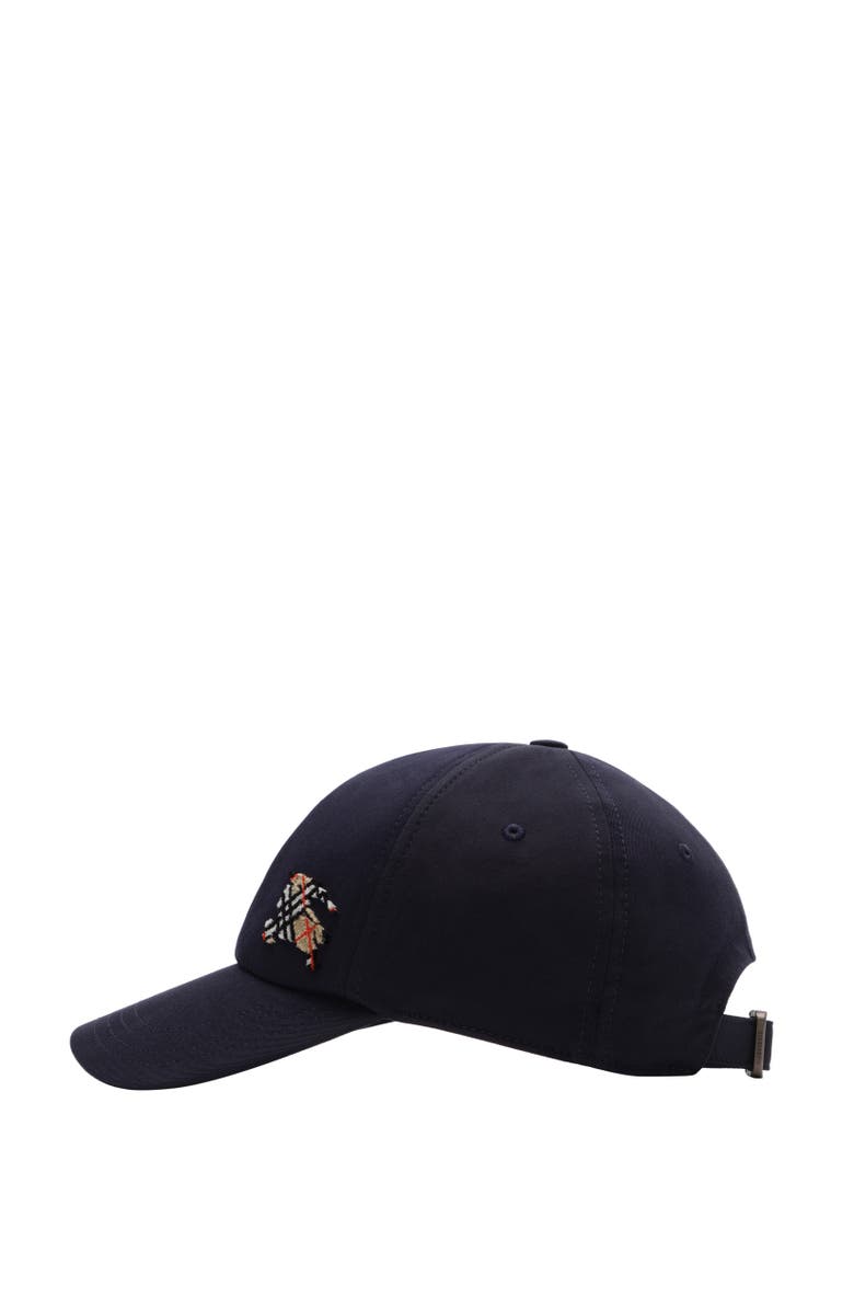 Burberry Tropical Gabardine Knight Baseball cap, Alternate, color, Navy