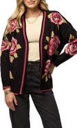 SAACHI Rose Motif Cardigan