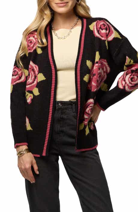 SAACHI Rose Motif Cardigan