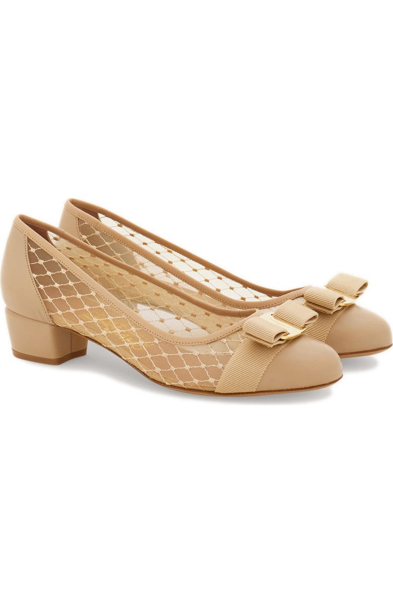 FERRAGAMO Vara Mesh Pump, Main, color,