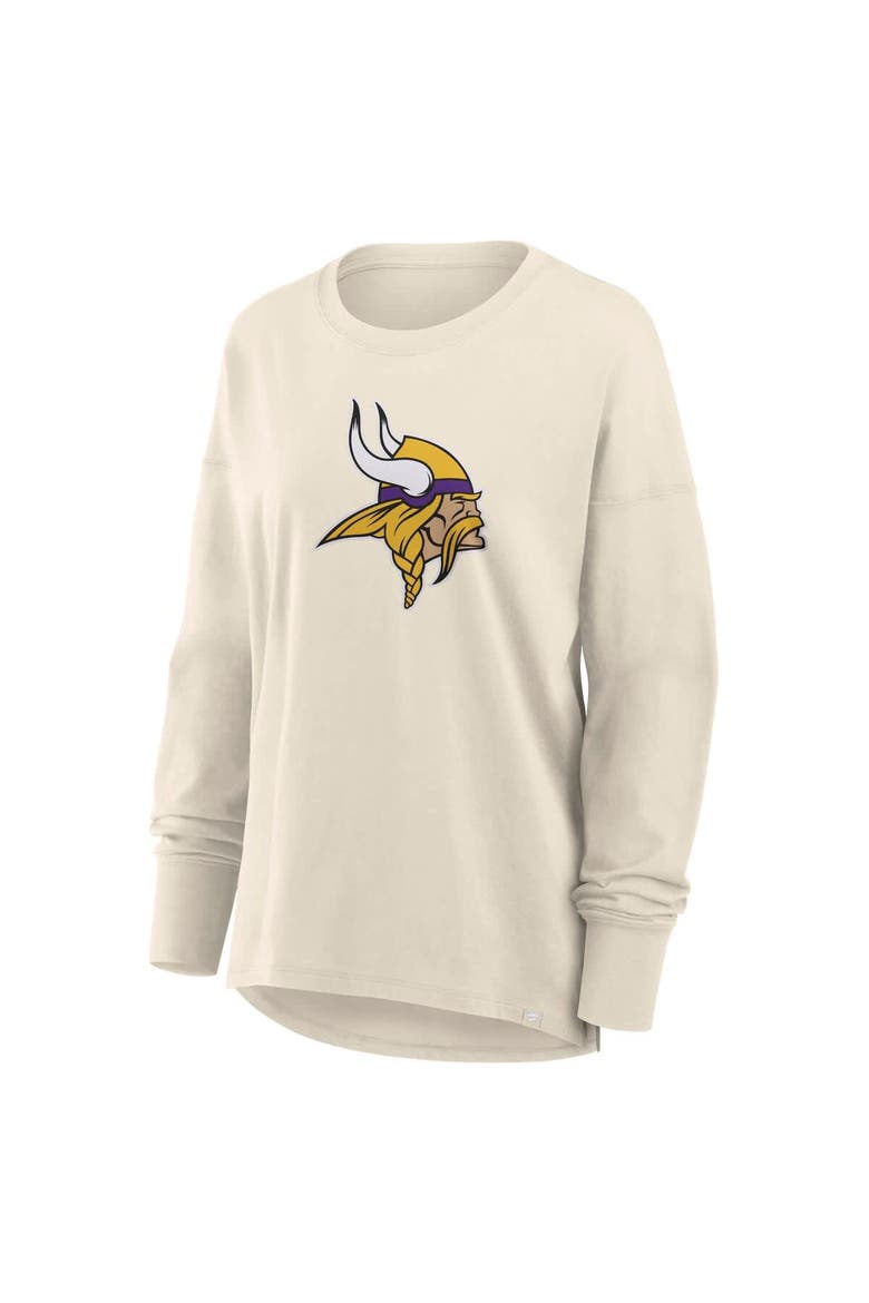 Women's Fanatics Cream Minnesota Vikings Dove Legacy Long Sleeve T-Shirt, Alternate, color, Cream