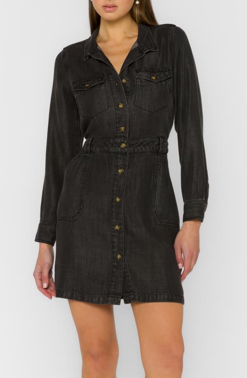 Long Sleeve Utility Minidress