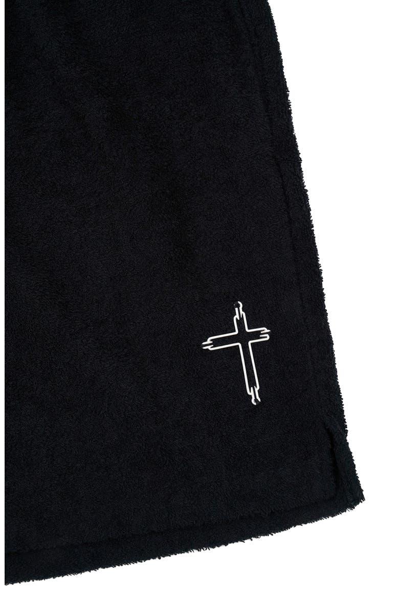Clyde Pull-On Terry Shorts, Alternate, color, BLACK