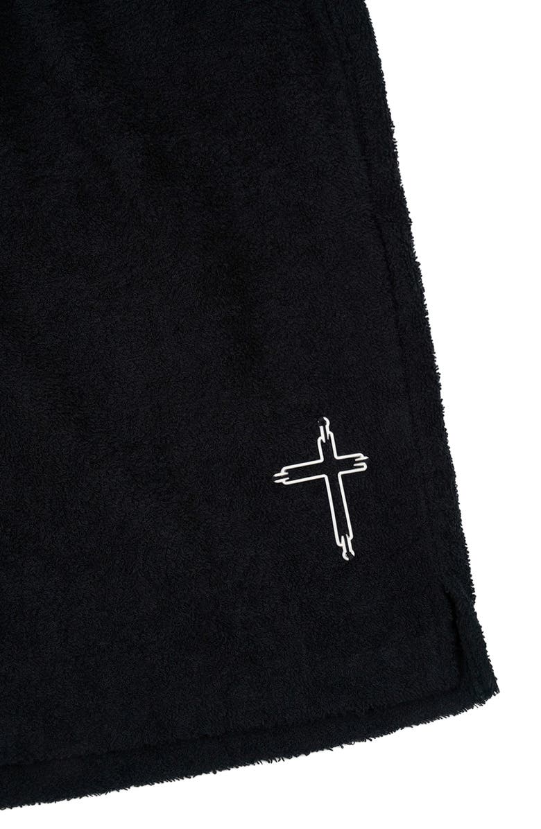 RtA Clyde Pull-On Terry Shorts, Alternate, color, Black