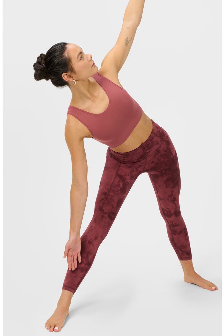 Stamina Medium Impact Seamless Sports Bra, Alternate, color, SIENNA PINK