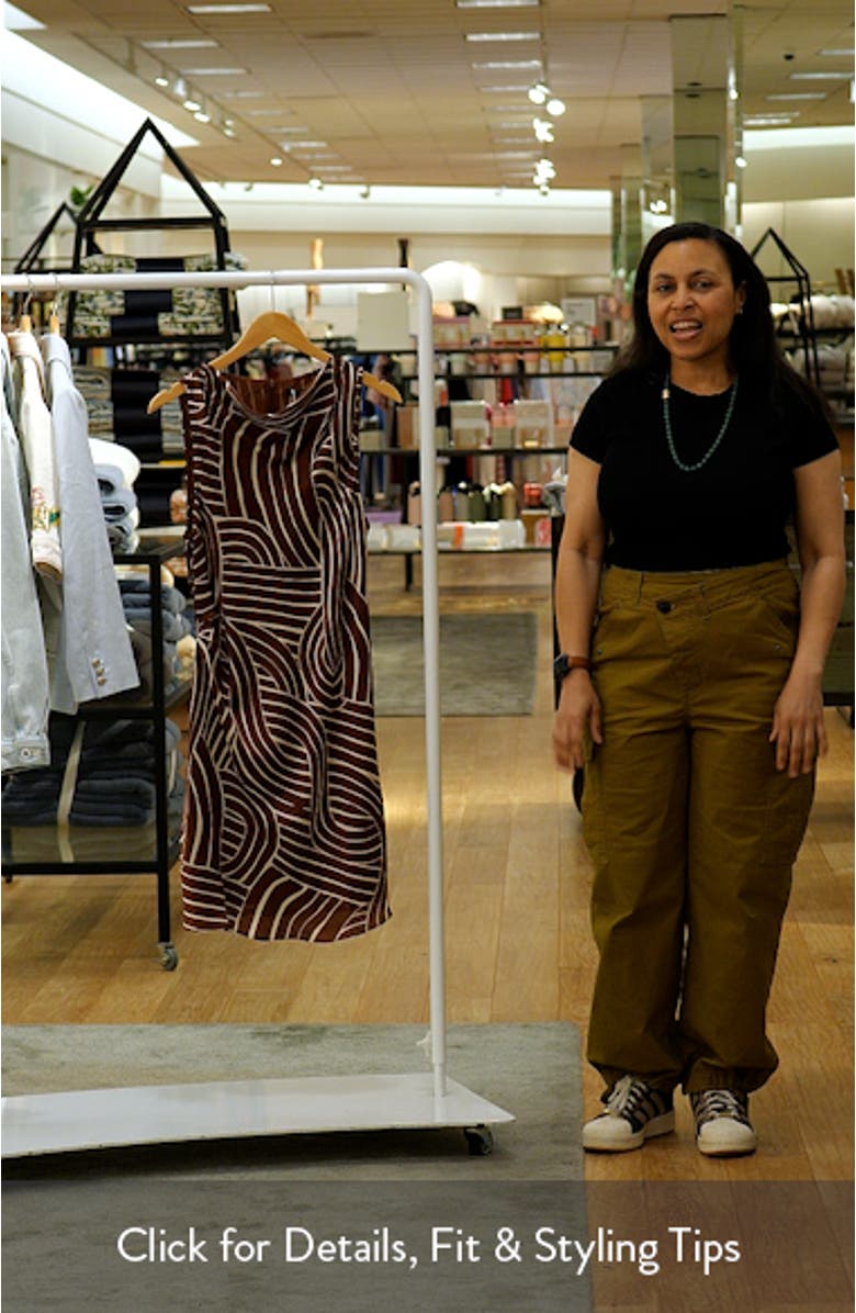Geometric Print Sheath Dress, sales video thumbnail