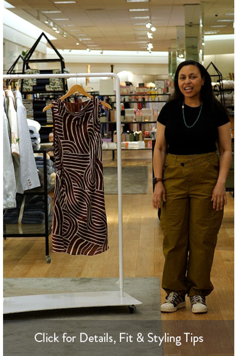 Geometric Print Sheath Dress video