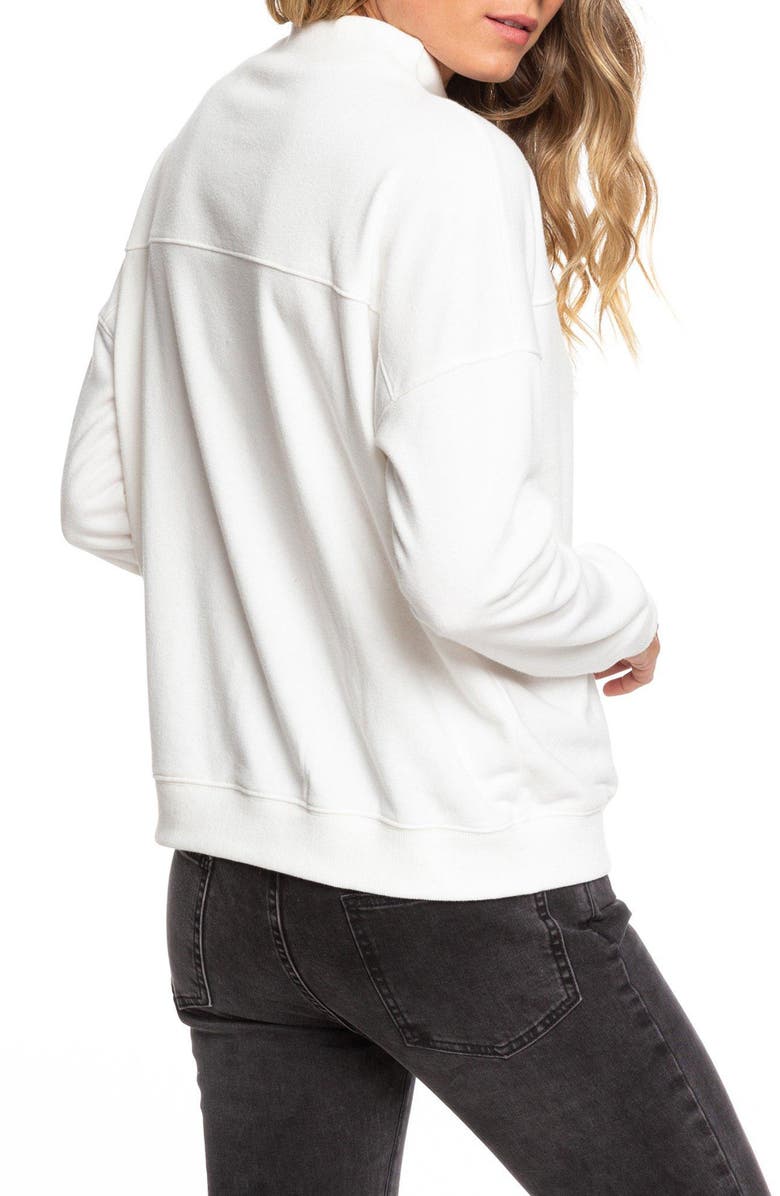 Roxy Mind Surf Funnel Neck Cotton Sweatshirt, Alternate, color, 