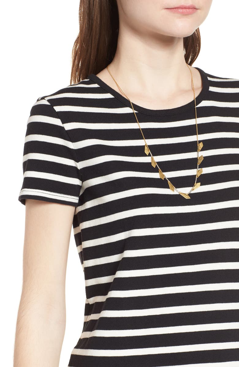 Madewell Stripe T-Shirt Dress, Alternate, color, 