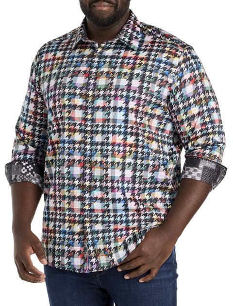 Big & Tall Algiers Houndstooth Sport Shirt