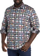 Robert Graham Big & Tall Algiers Houndstooth Sport Shirt
