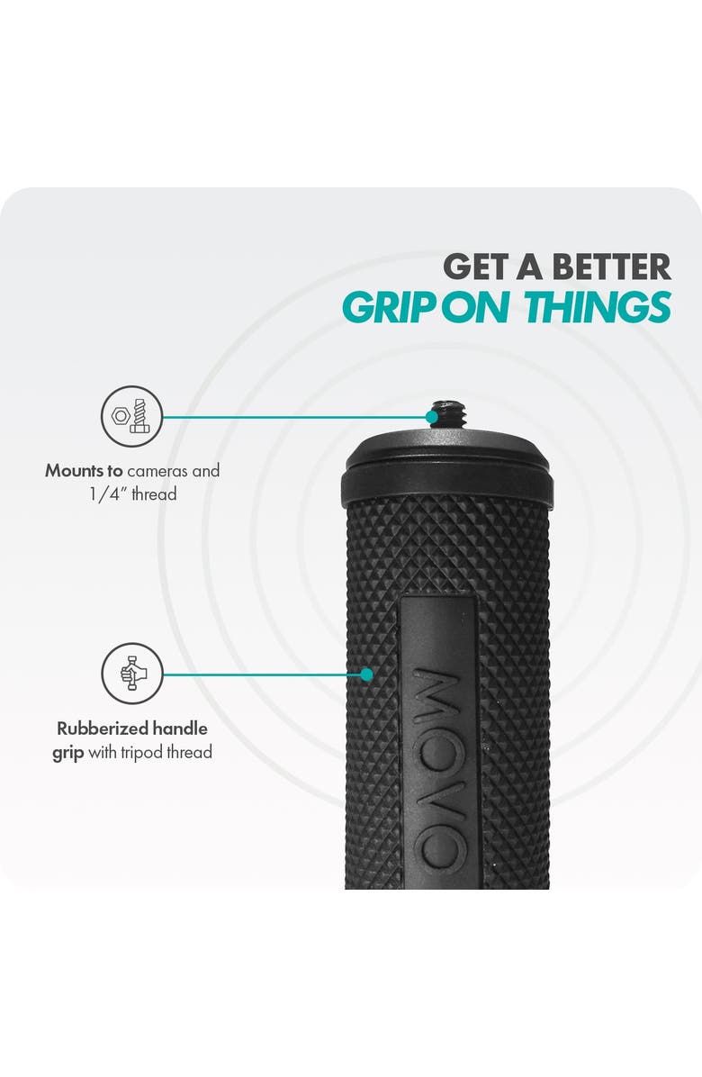 MOVO SM6H Ultraflex Premium Shockmount for Shotgun Microphones with Grip Handle, Alternate, color, Black