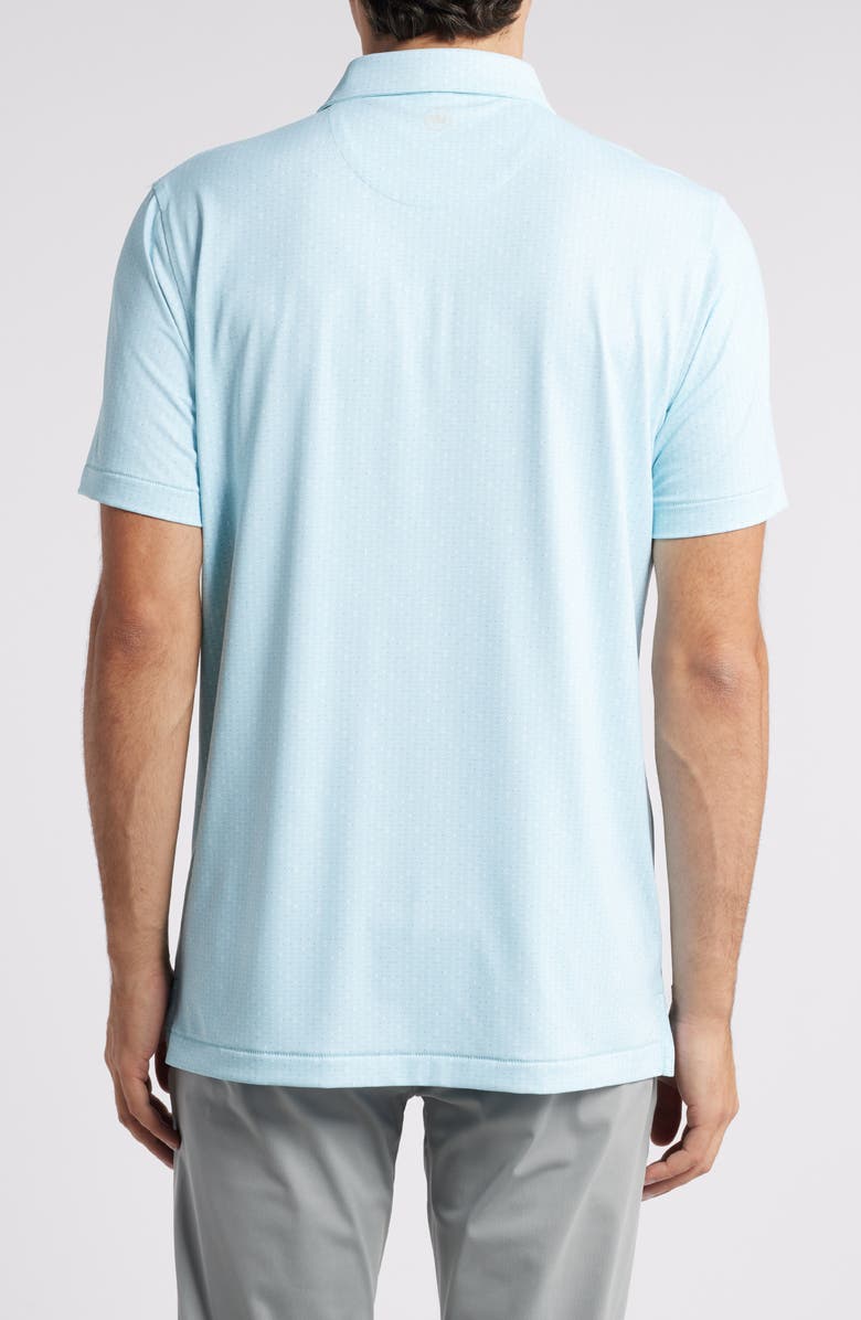 Peter Millar Harmon Tailored Fit Geo Print Performance Golf Polo, Alternate, color, 