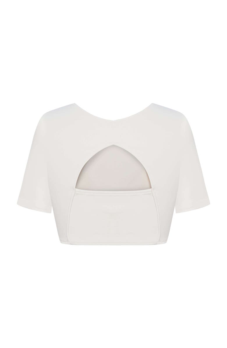 Jendue US Ronny Denim Jersey Crop Top - Stylish & Comfy, Alternate, color,