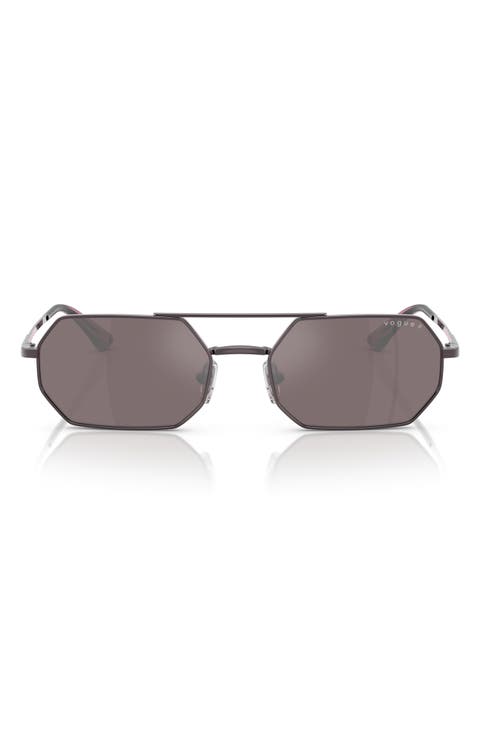 55mm Polarized Irregular Sunglasses