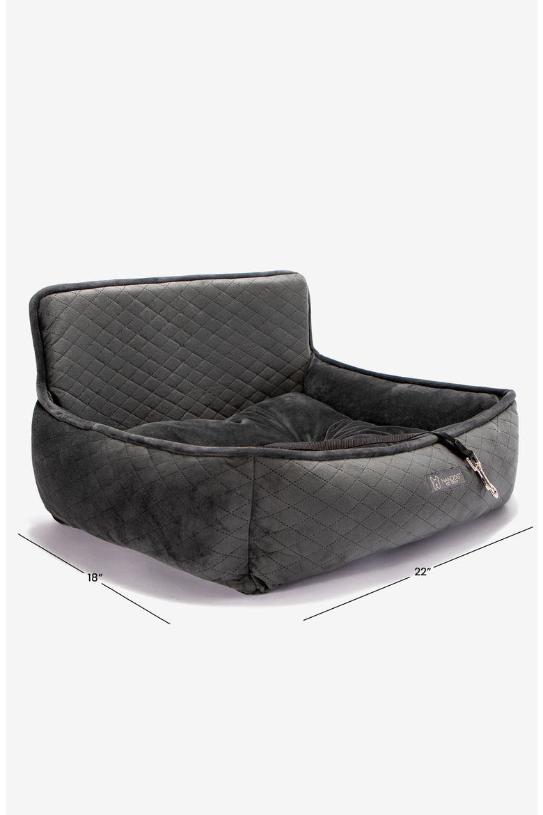 Car Seat for Small/Medium Dogs, Alternate, color, Charcoal Gray