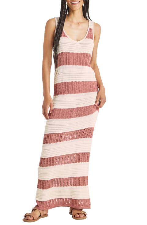 Nicola Stripe Sleeveless Sweater Tank Dress