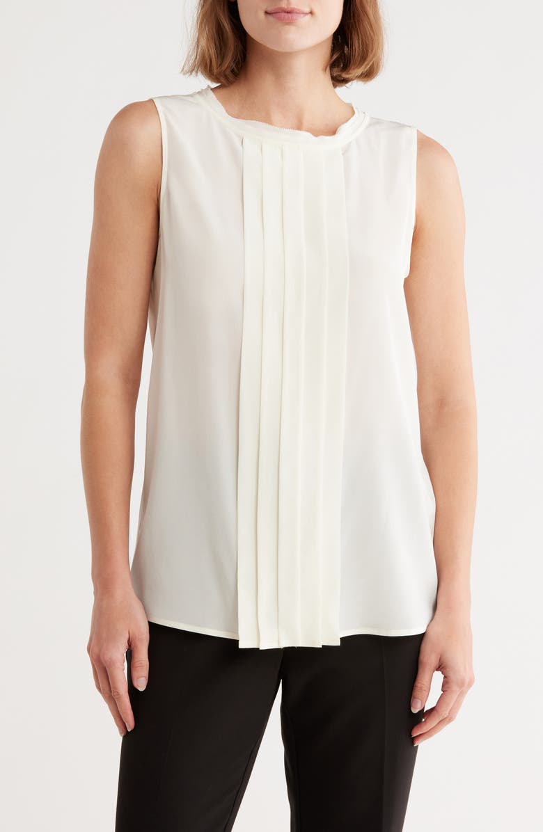 BOSS Bemula Sleeveless Silk Top, Main, color, 