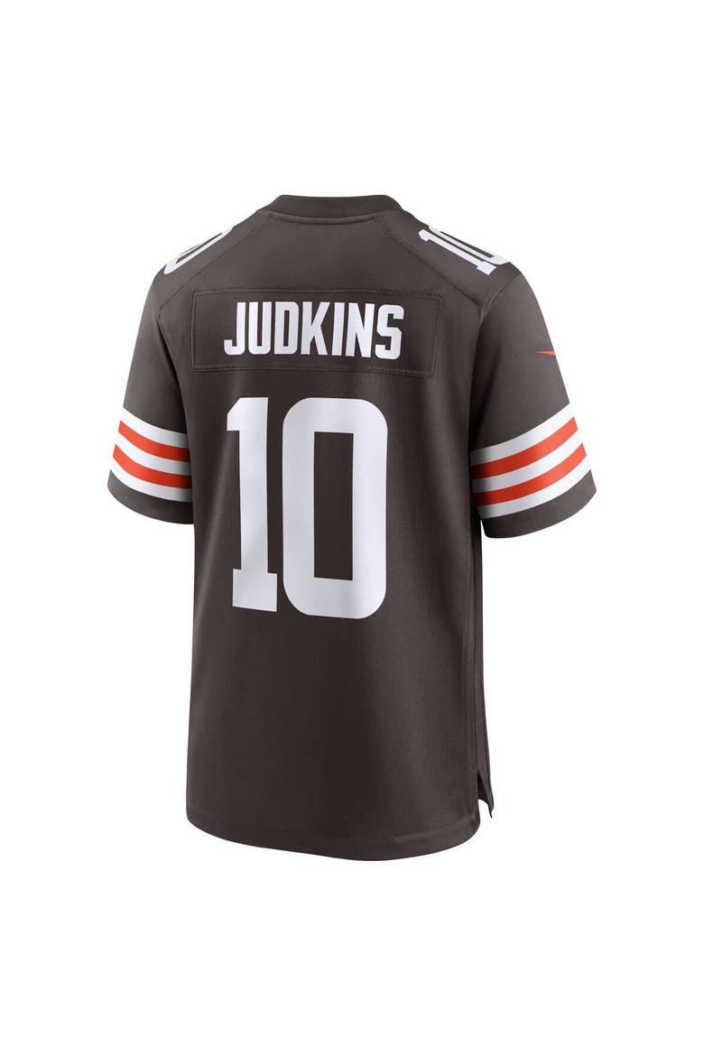 Men's Nike Quinshon Judkins Brown Cleveland Browns 2025 NFL Draft Game Jersey, Alternate, color, Brown