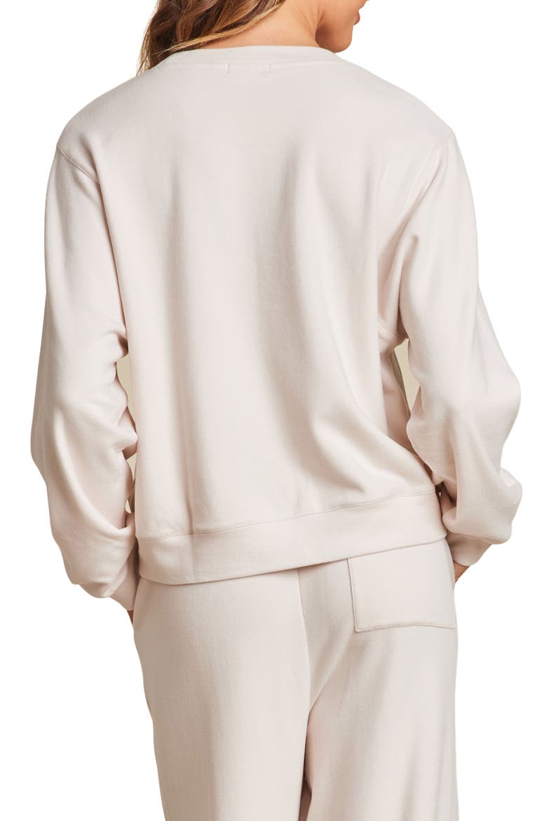 Malibu Collection® Brushed Fleece Pullover, Alternate, color, SAND DUNE