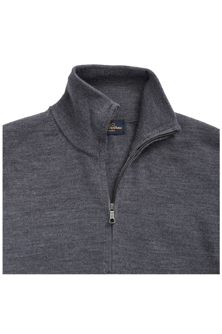Half Zip Sweater, Alternate, color, GREY HEATHER