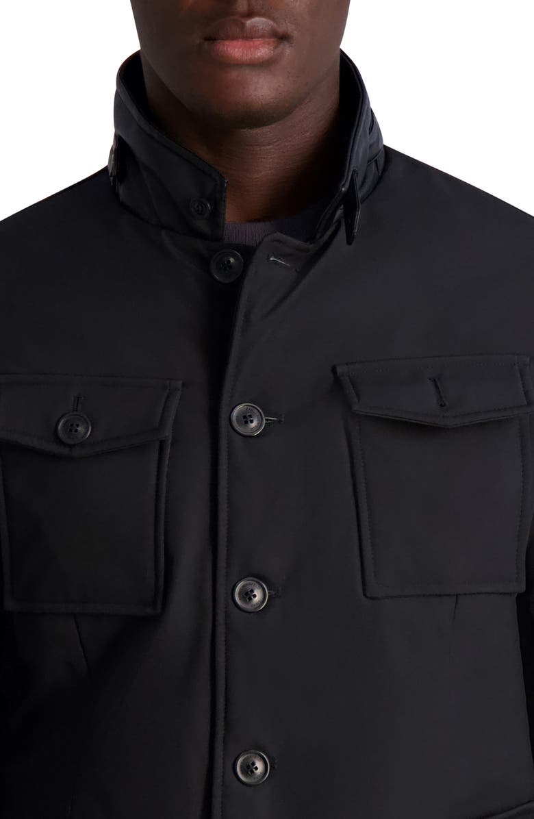 KARL LAGERFELD Puffer Blazer, Alternate, color, Black