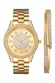 Mondrian Diamond Bracelet Watch & Bangle Set, 37mm