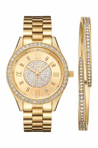 Mondrian Diamond Bracelet Watch & Bangle Set, 37mm