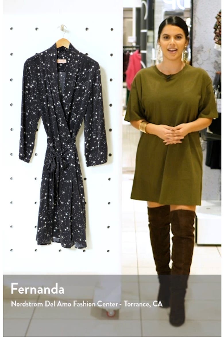 Star Print Silk Robe video