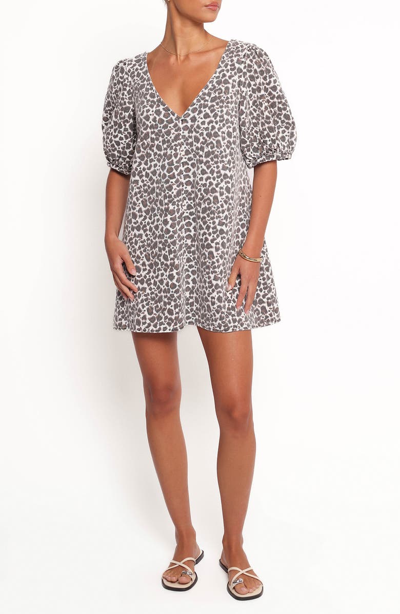 Petal & Pup Coleman Minidress, Main, color, Leopard