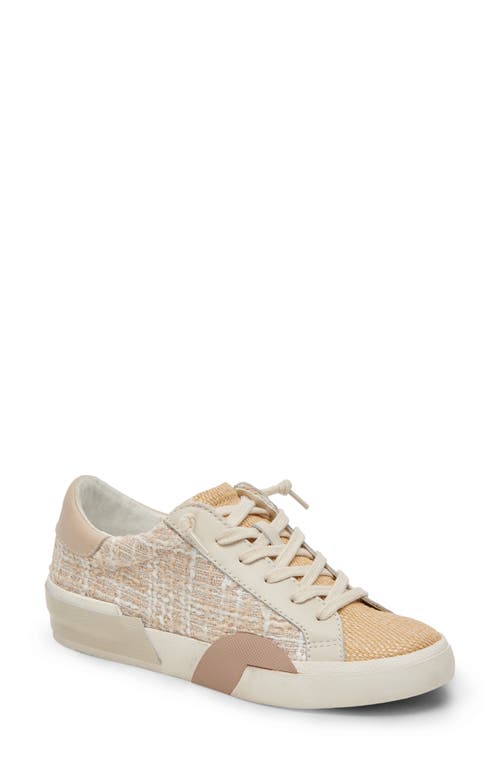 Dolce Vita Zina Sneaker in Beige Multi Woven 