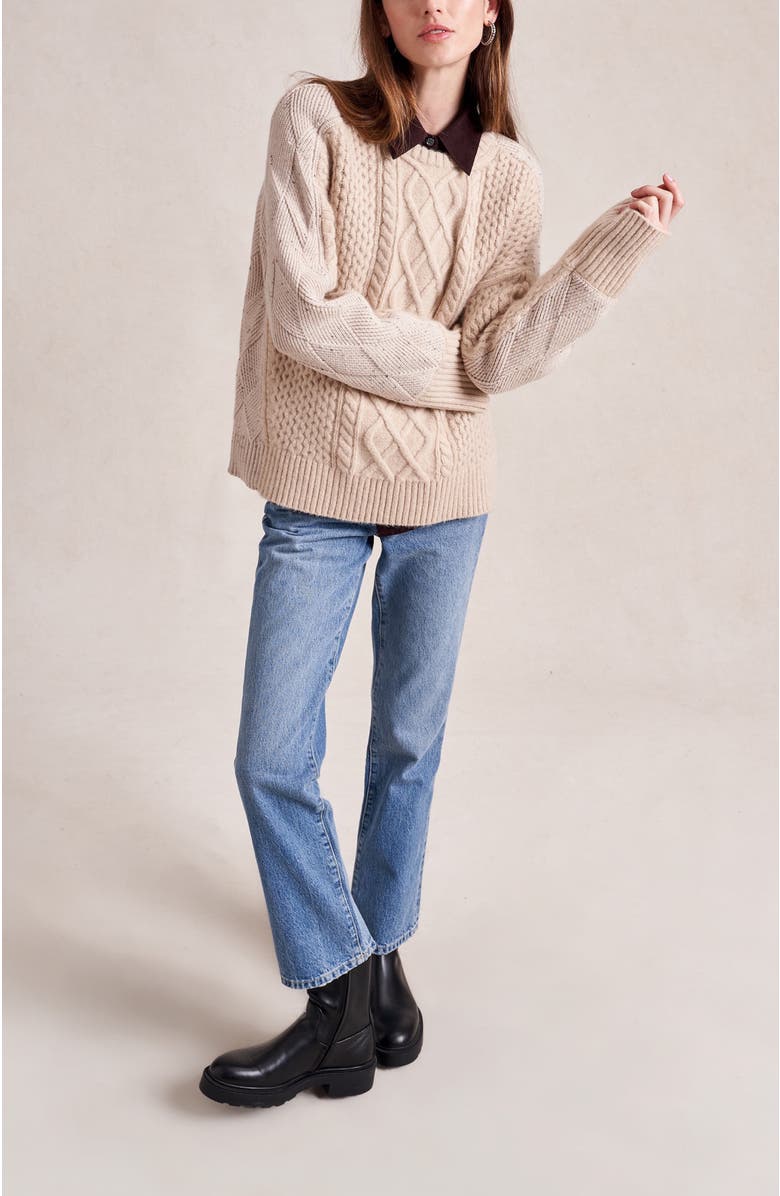 La Ligne Nuage Sweater, Alternate, color, Oat